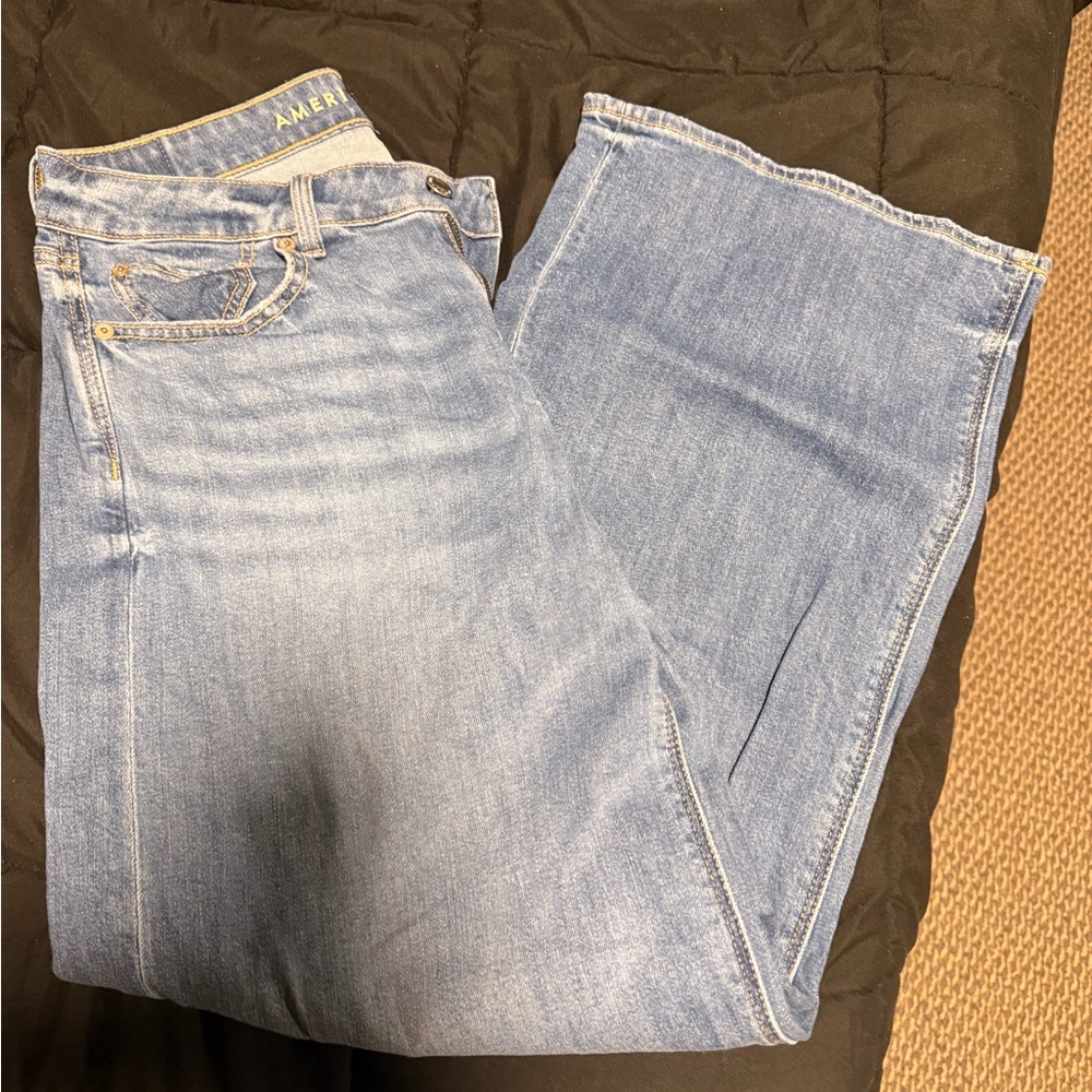 American Eagle Outfitters Light Wash Flared Jeans